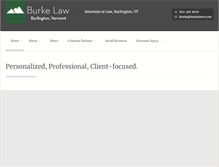 Tablet Screenshot of burkelawvt.com